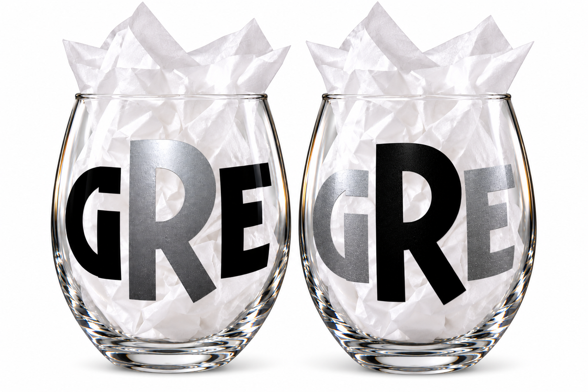 Monogramm’d StemLess Sippers Set (21 oz )