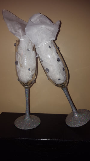 Blingy Champagne Flute Set (8 oz)