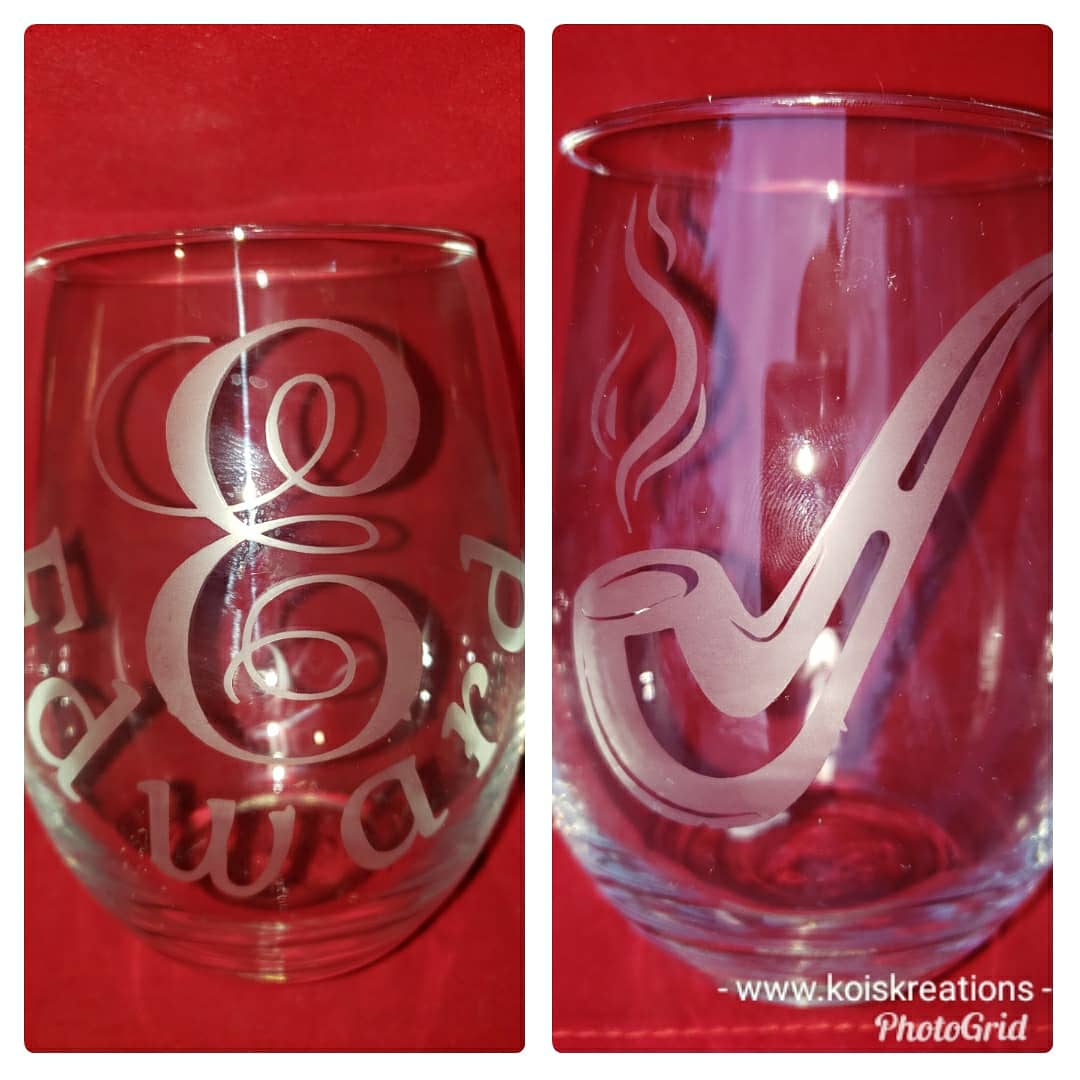 Etch'd "Motto" Personalized StemLess Sipper