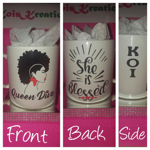 "Queen Diva" Mugg (20oz) - She is Blessed